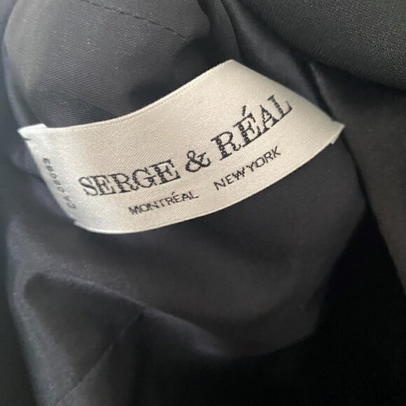 SERGE & REAL black blazer top - Picture 4 of 5